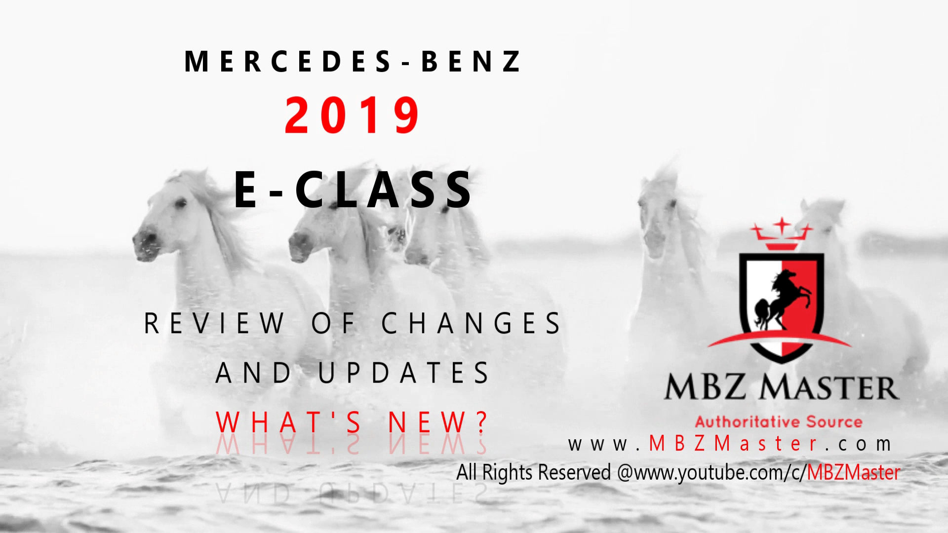 2019 E-Class MBZ Master Intro